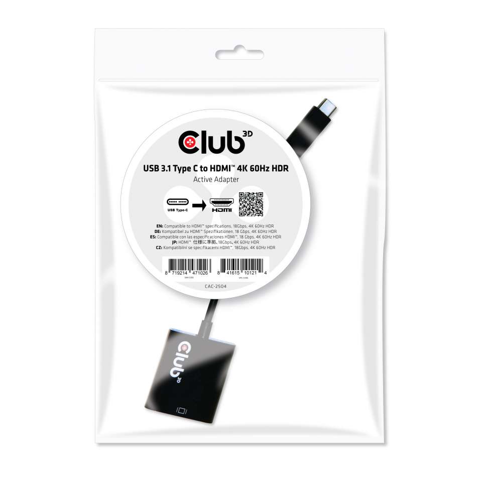 Club 3D USB-C auf HDMI Adapter