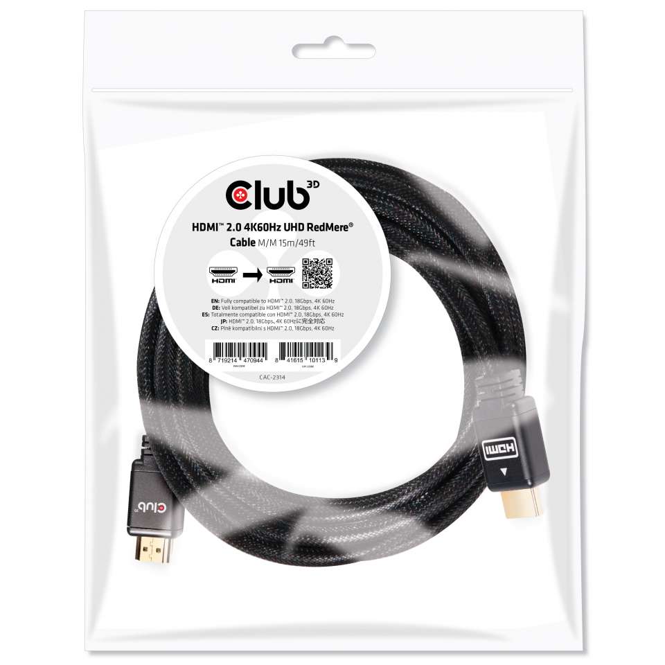 Club 3D HDMI 4k - 15 m