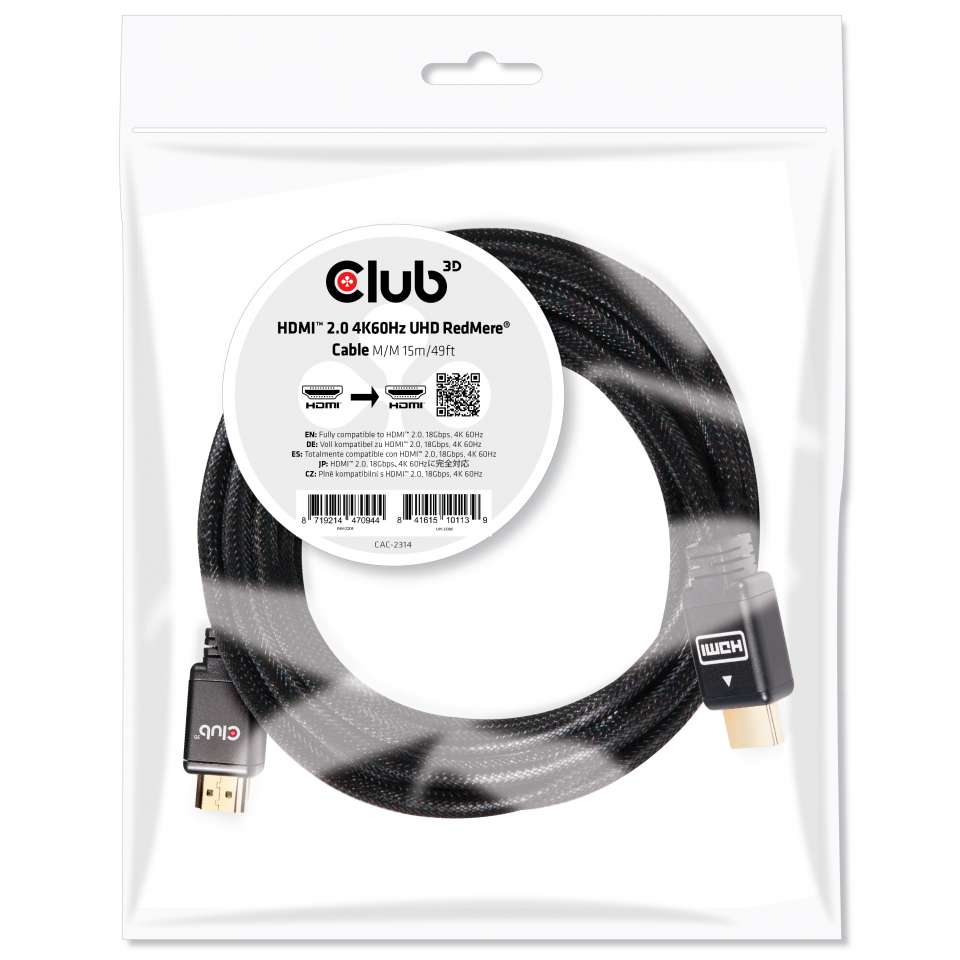 Club 3D HDMI 4K - 15 m