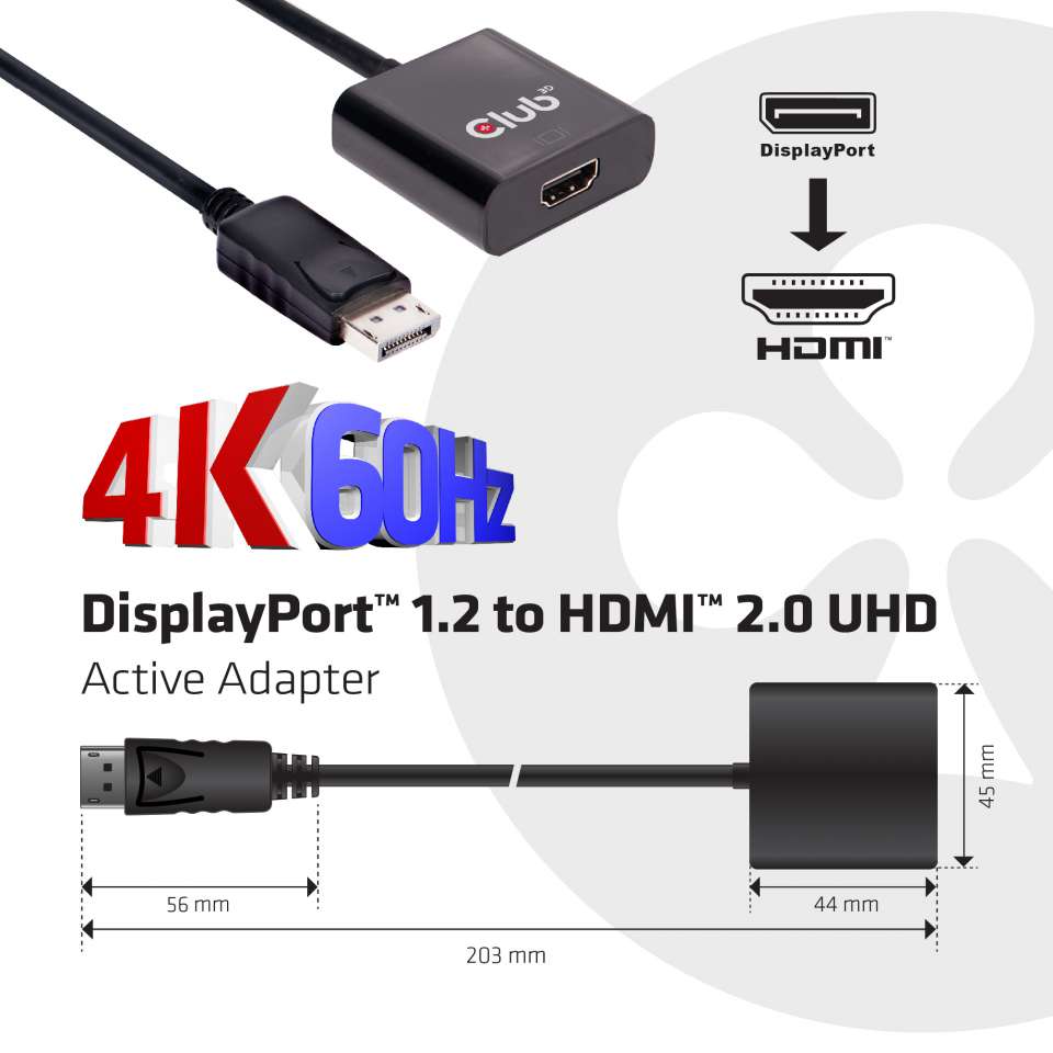 Club 3D DisplayPort auf HDMI Adapter