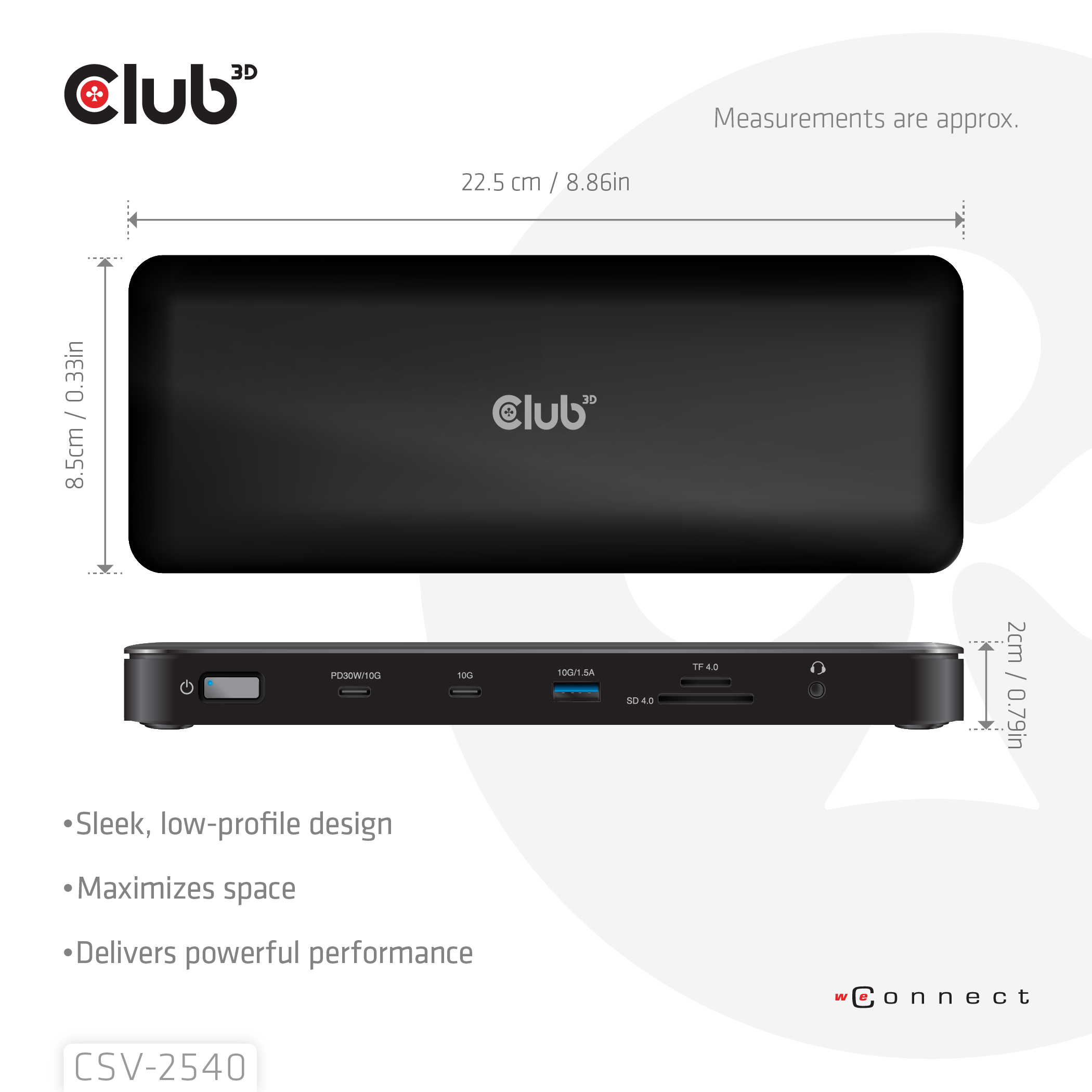 Club 3D Dockingstation - 14 in 1 Quad-Display