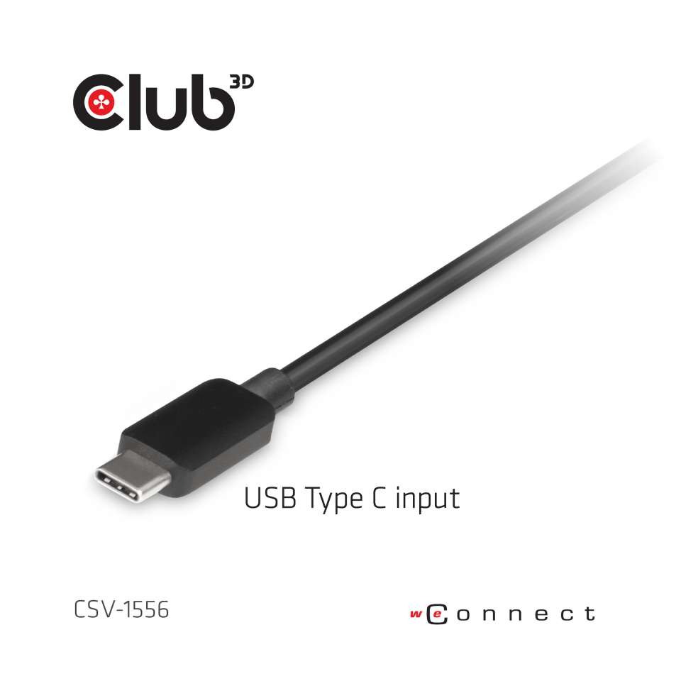 Club 3D Multi Stream Transport (MST) Hub USB-C 