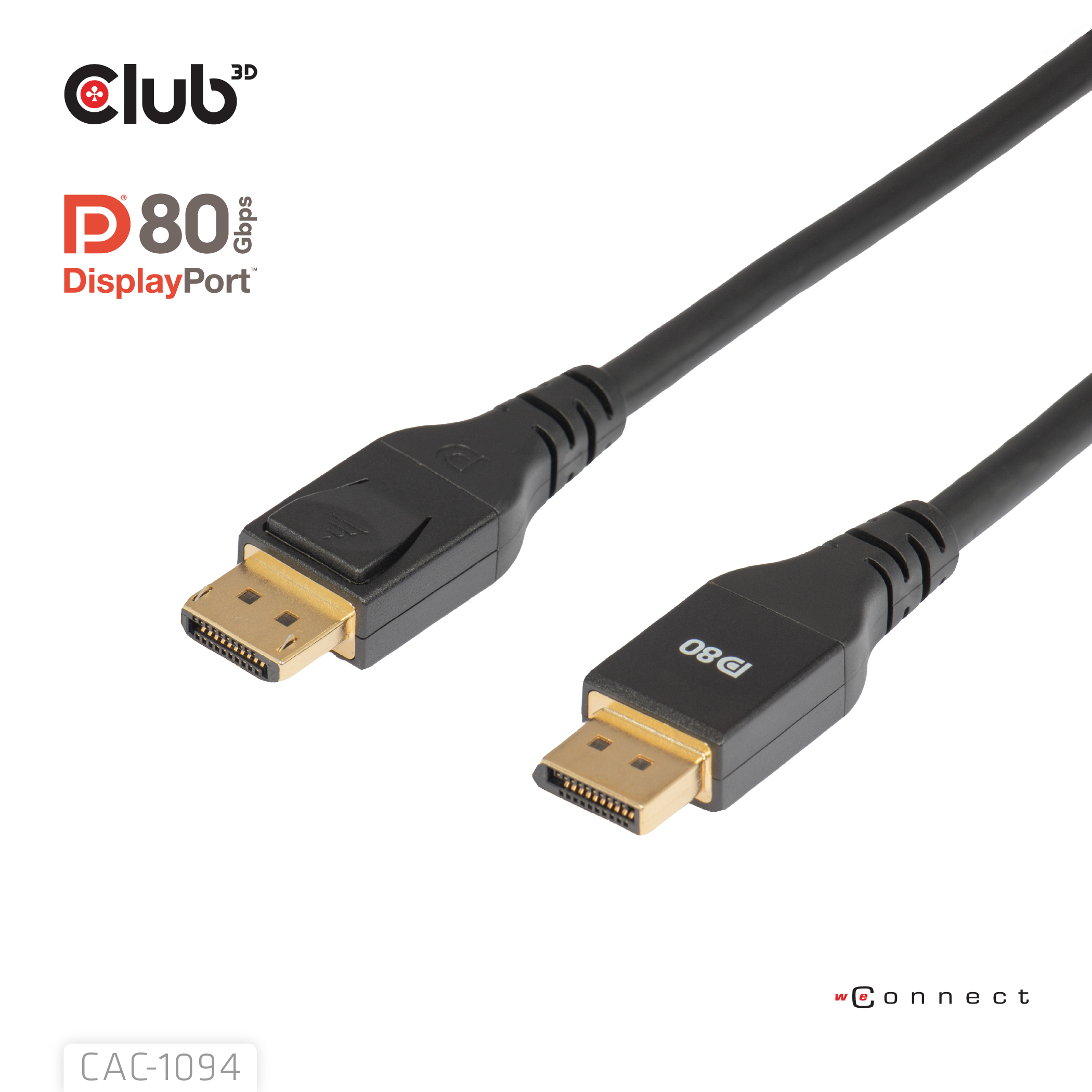 Club 3D DisplayPort 8K240Hz Kabel - 2m
