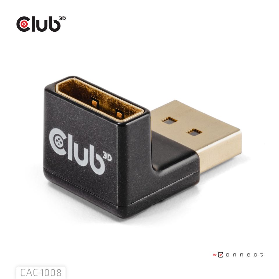 Club 3D DisplayPort Stecker auf DisplayPort Buchse 90°