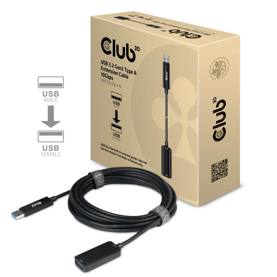 Club 3D USB 3.2 Verlängerungskabel - 5m