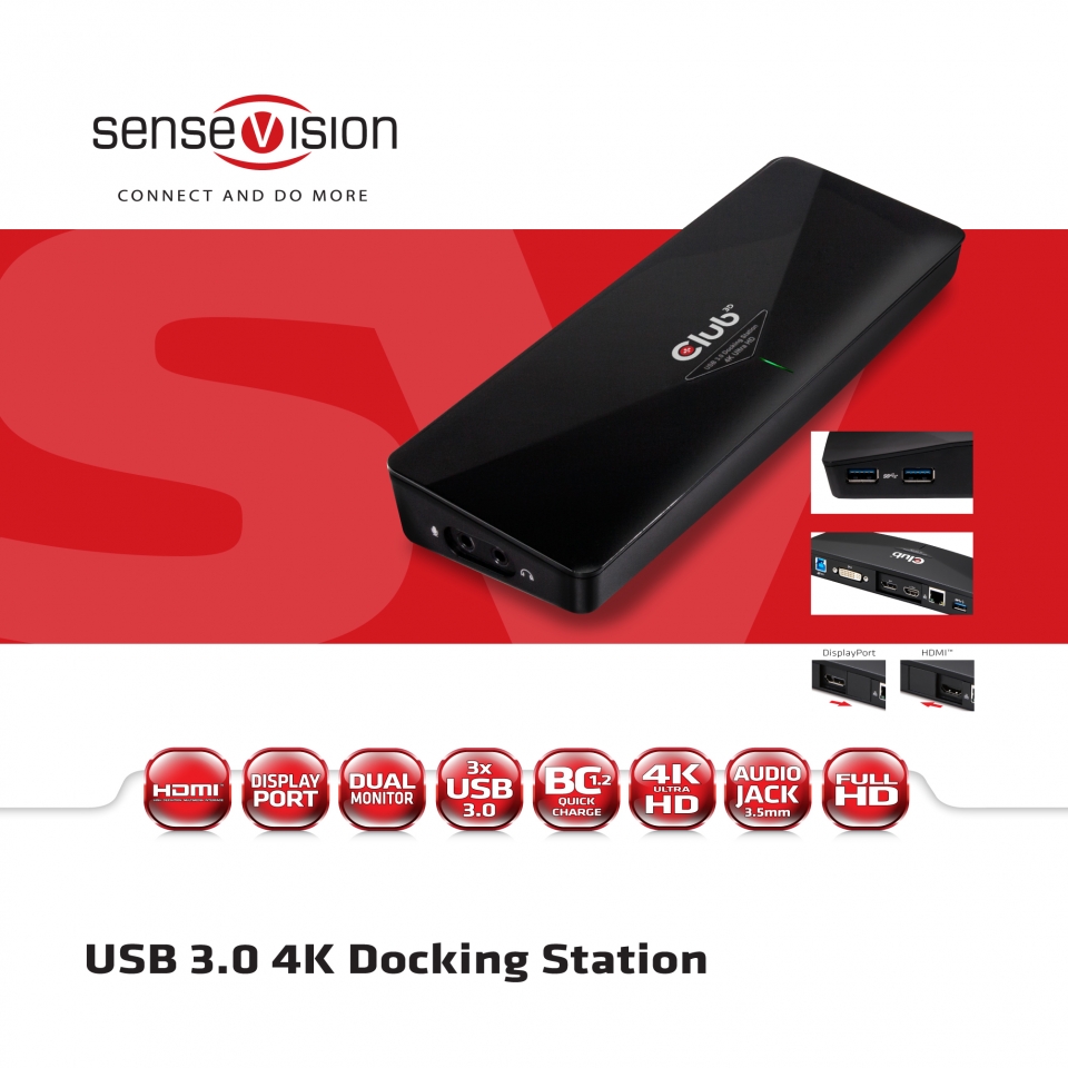 Club 3D USB Docking Station 3.0 4K