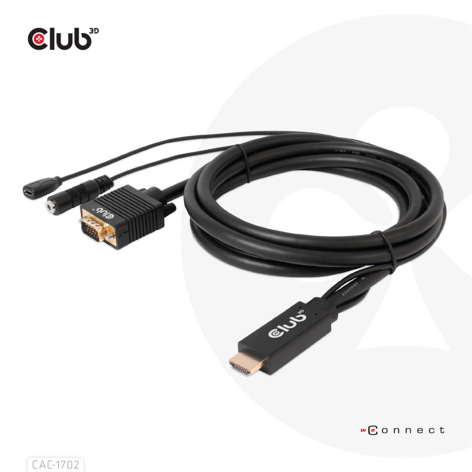 Club 3D Adapterkabel HDMI auf VGA - 2m