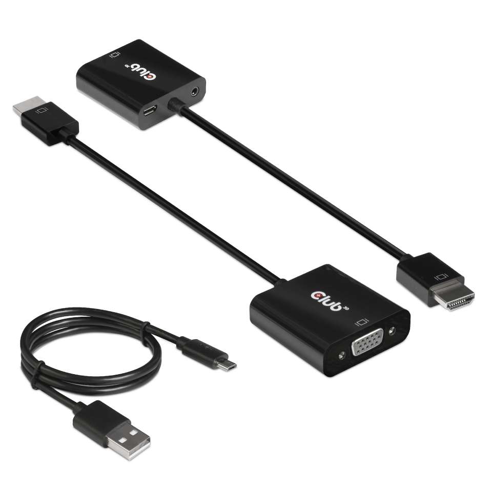 Club 3D HDMI auf VGA Adapter (Aktiv)