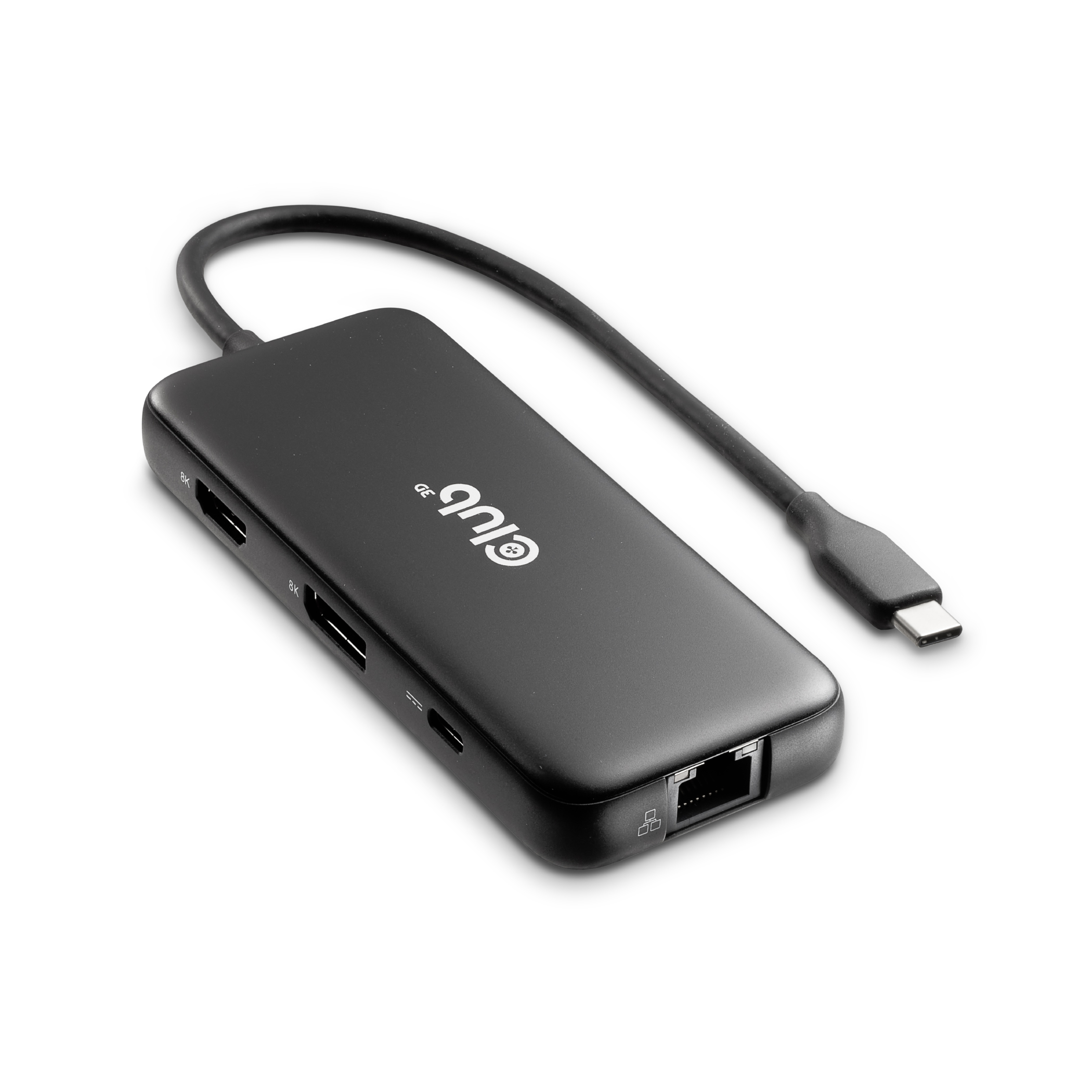 Club 3D USB-C Dockingstation Dual Display 8K30Hz 8 in 1