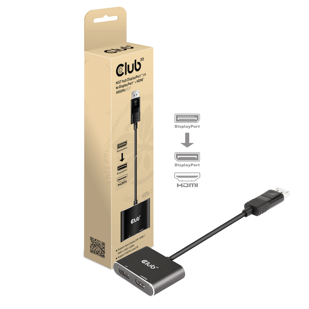 Club 3D MST Hub DisplayPort