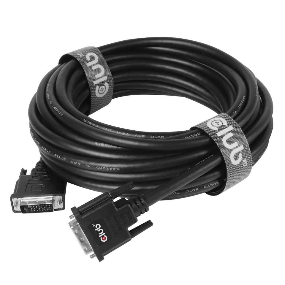 Club 3D DVI-Kabel Dual Link 24+1 Bidirektional - 10 m