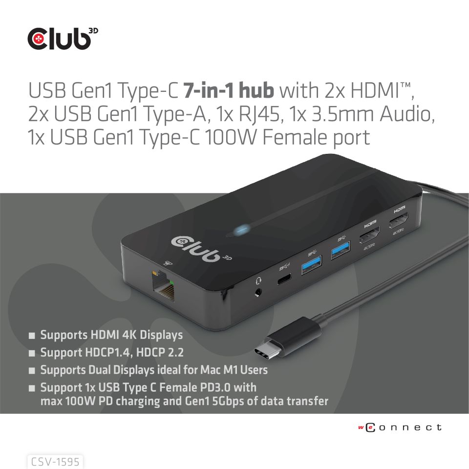 Club 3D USB-C Dockingstation