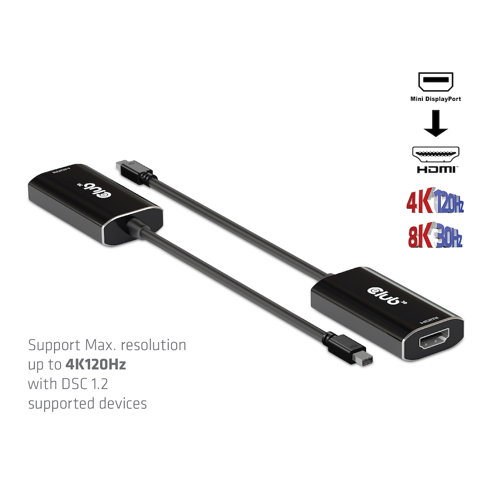 Club 3D Mini-DP auf HDMI Adapter