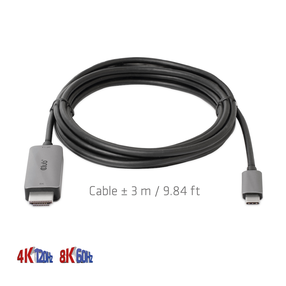 Club 3D USB-C auf HDMI Kabel - 3m