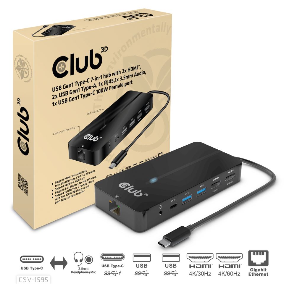 Club 3D USB-C Dockingstation