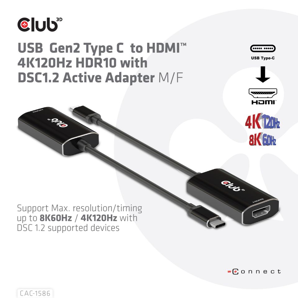 Club 3D USB-C auf HDMI 2.1