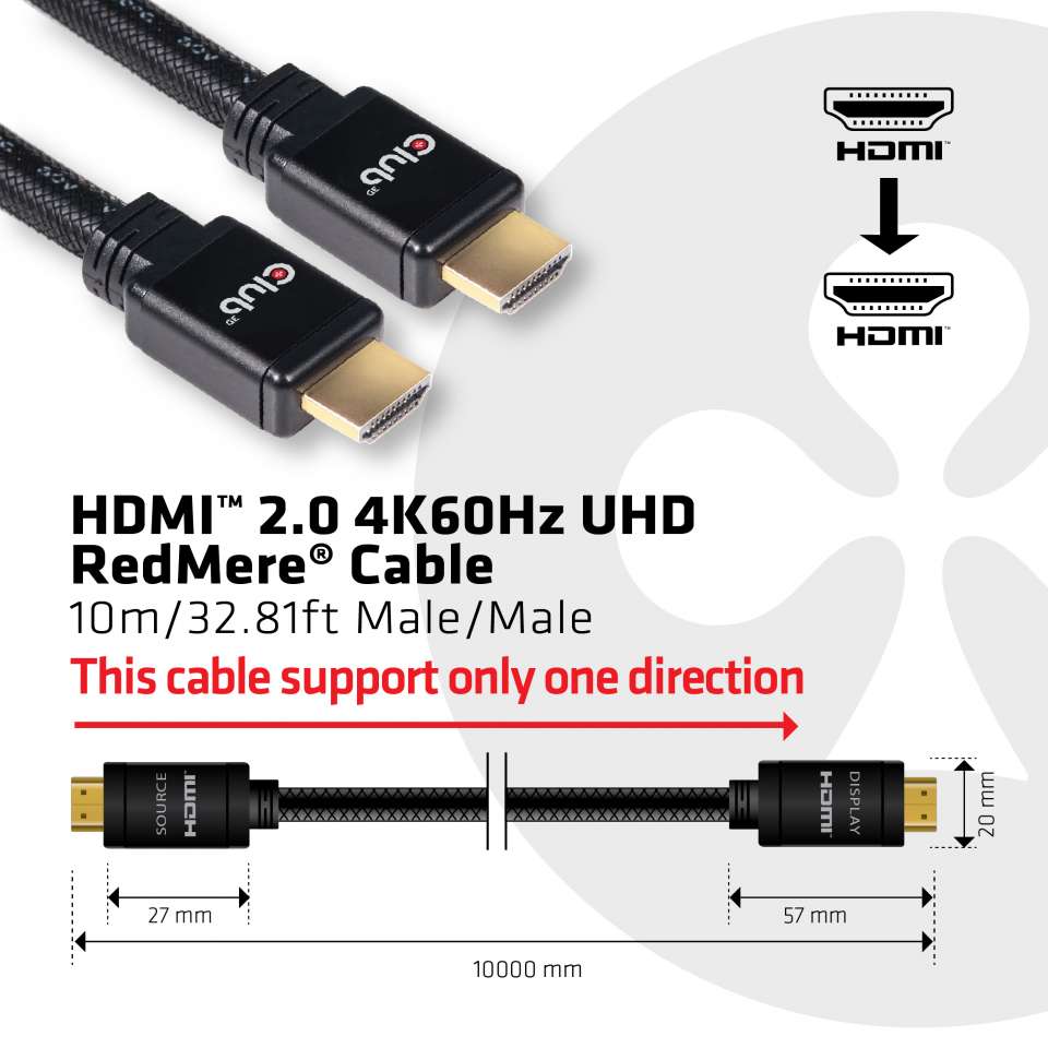 Club 3D HDMI 4k - 10m