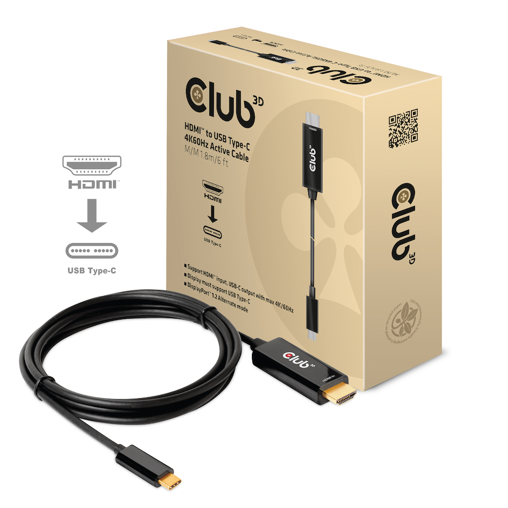 Club 3D HDMI auf USB-C Kabel - 1,8m