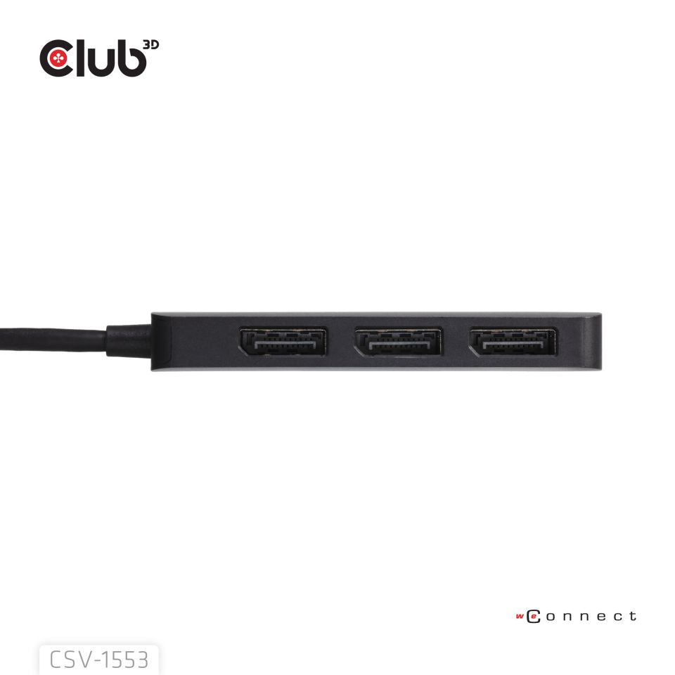 Club 3D Multi Stream Transport (MST) HUB - Tripple Display