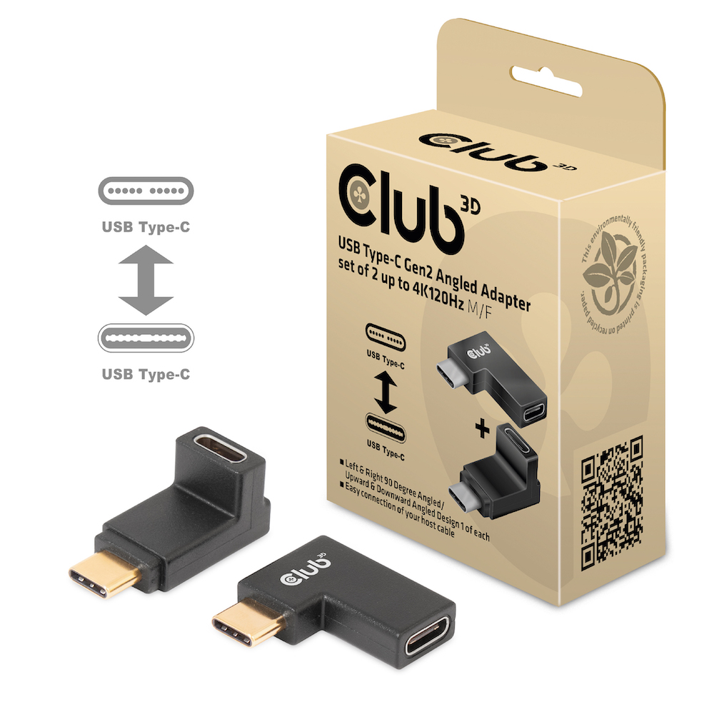 Club 3D USB-C gewinkelte Adapter