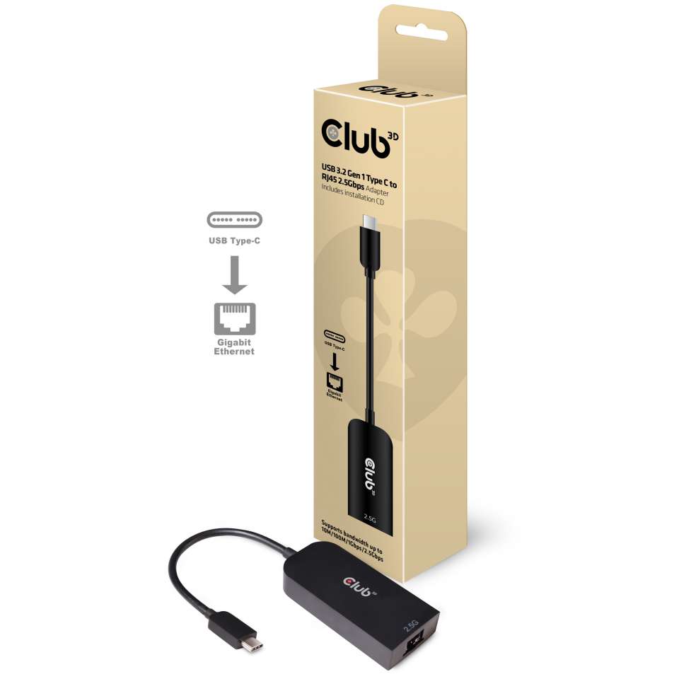 Club 3D USB-C auf RJ45