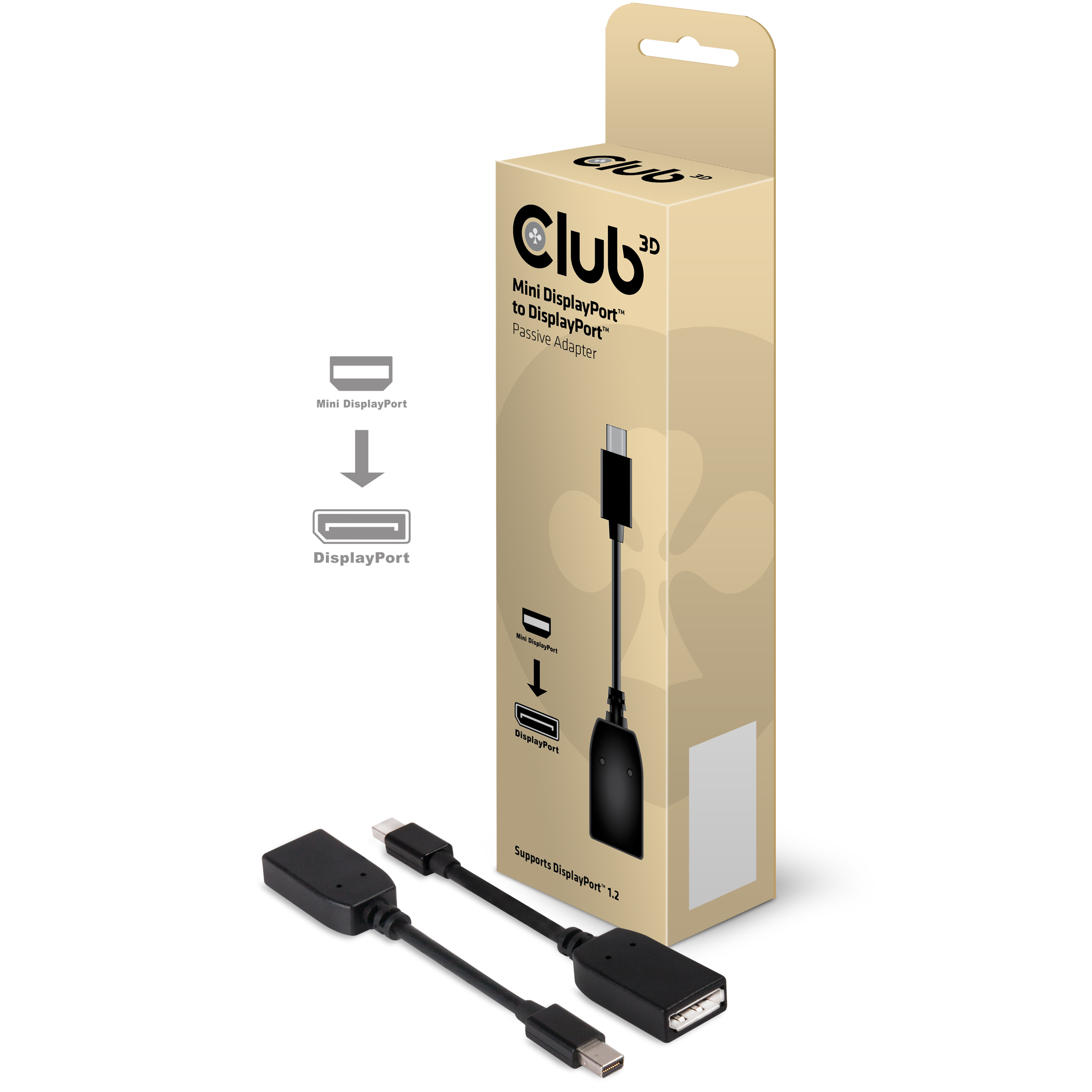 Club 3D Mini DisplayPort auf DisplayPort Adapter