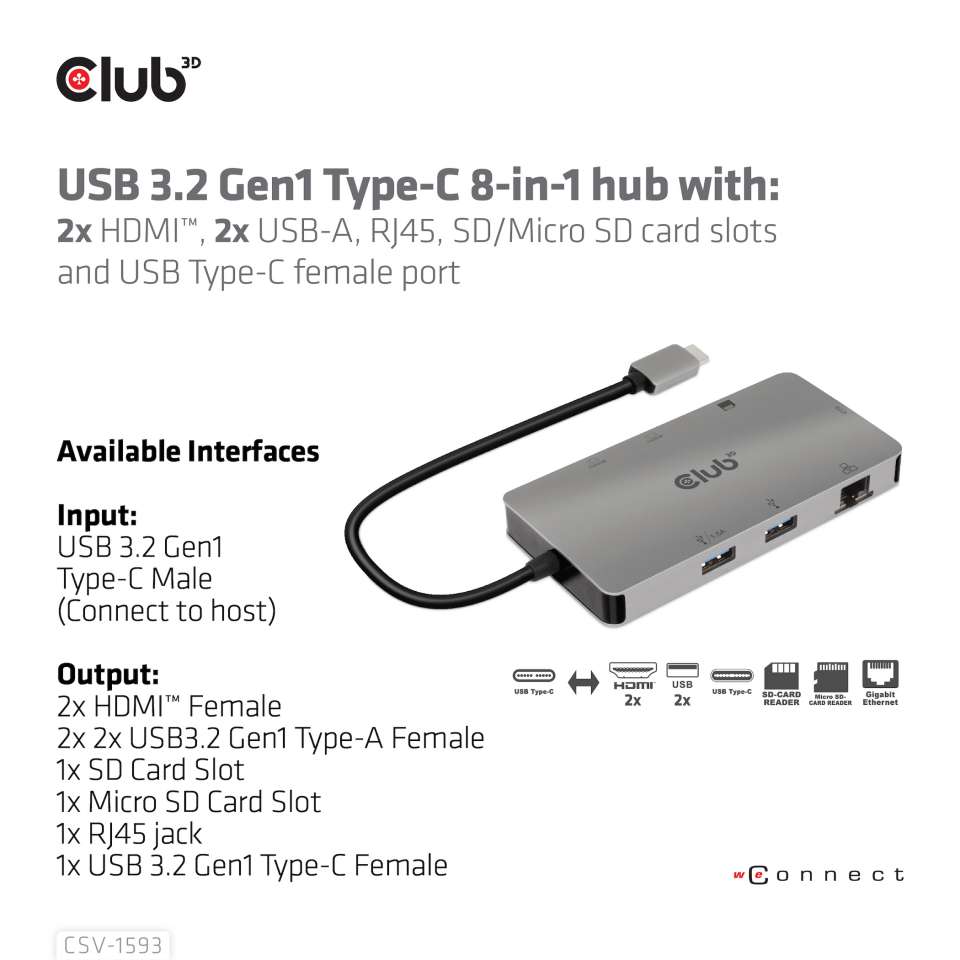 Club 3D USB-C Dockingstation